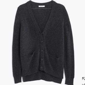 Madewell Dark Heather Gray Cardigan XS